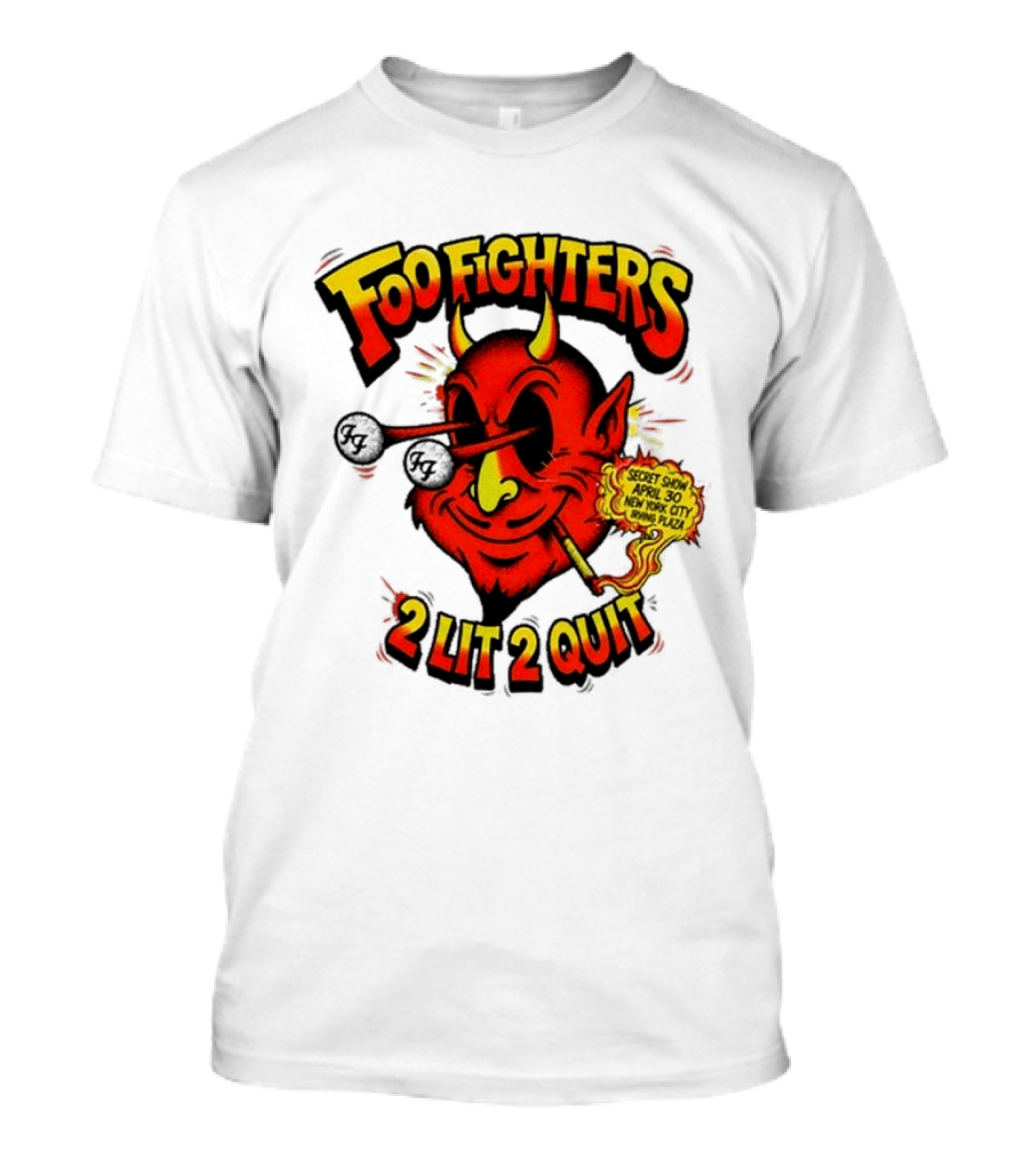 Foo Fighters Secret Show New York City Irving Plaza 2 Lit 2 Quit 2026 T-Shirt