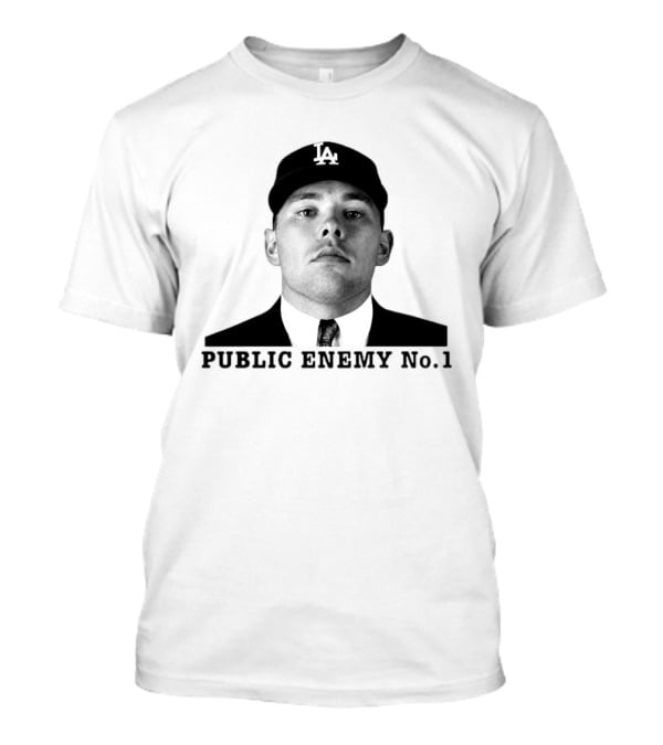 Dalton Rushing Public Enemy No 1 LA Hat Baseball T-Shirt