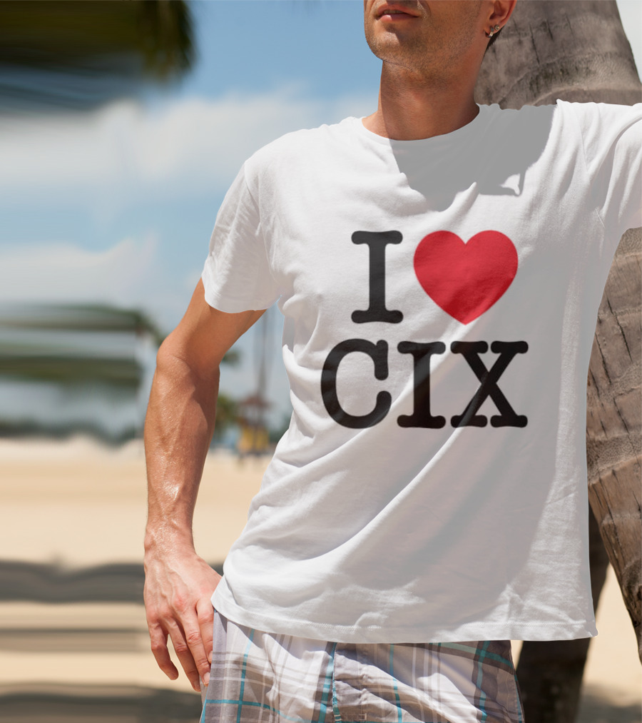 I Love CIX Fan Merchandise With Heart T-Shirt