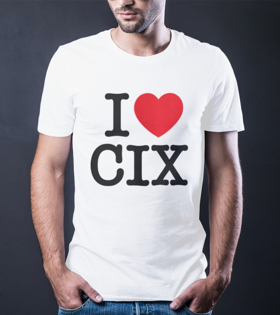 I Love CIX Fan Merchandise With Heart T-Shirt