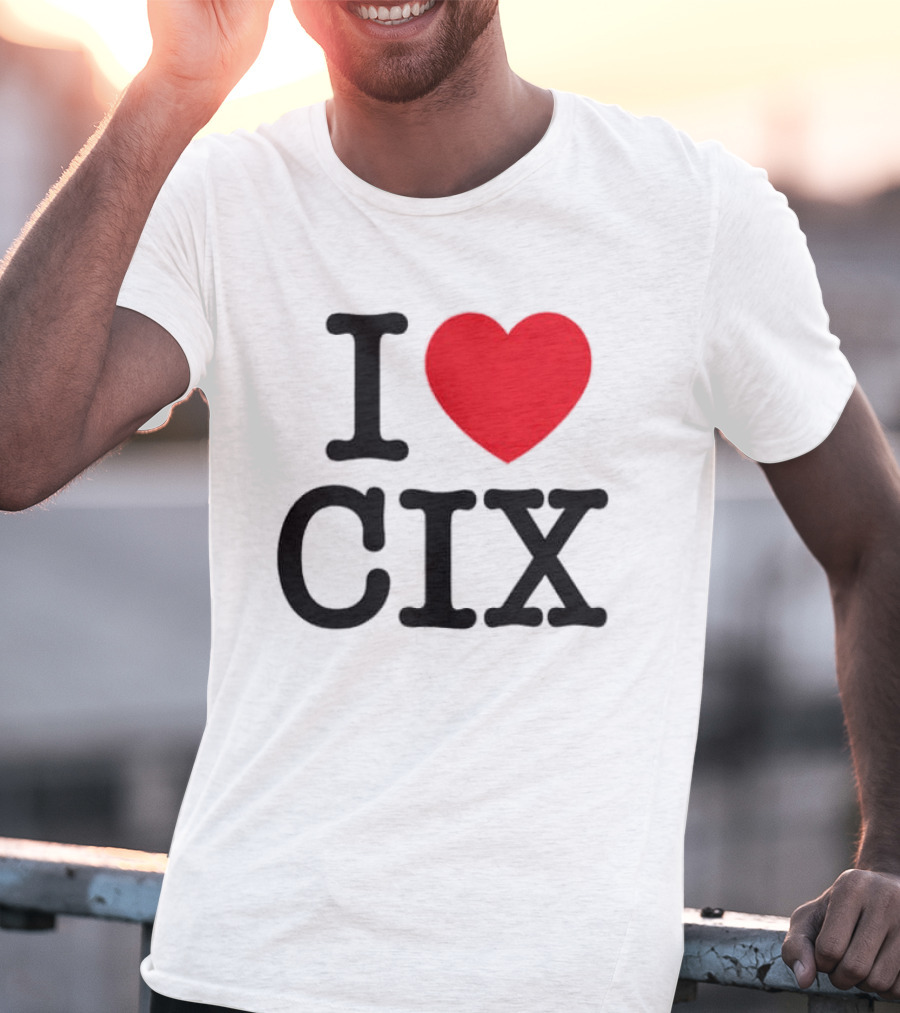 I Love CIX Fan Merchandise With Heart T-Shirt