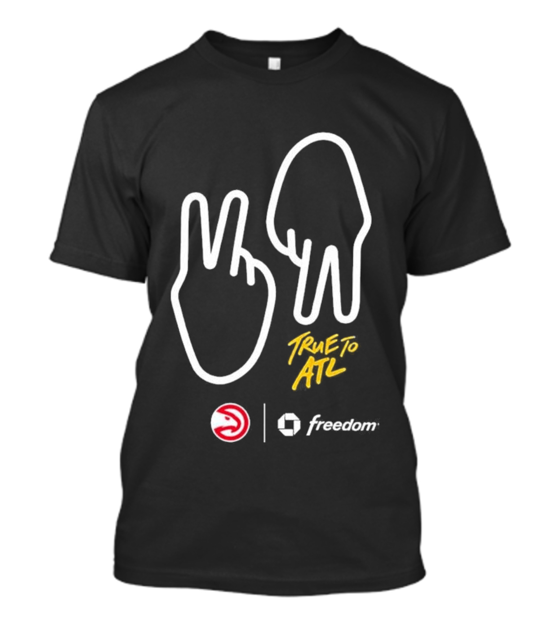 Atlanta Hawks True To ATL Peace Hand Gesture Game 6 T-Shirt