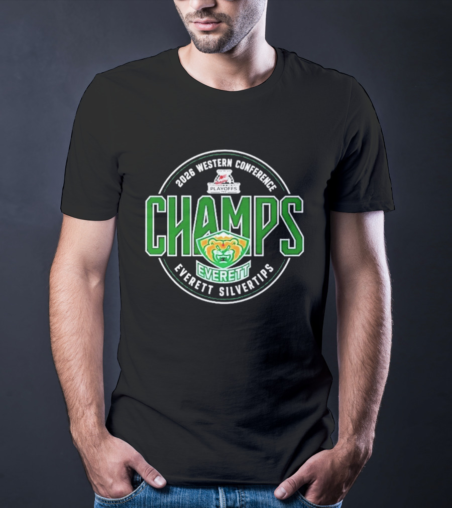 2026 Western Conference Champs Everett Silvertips T-Shirt