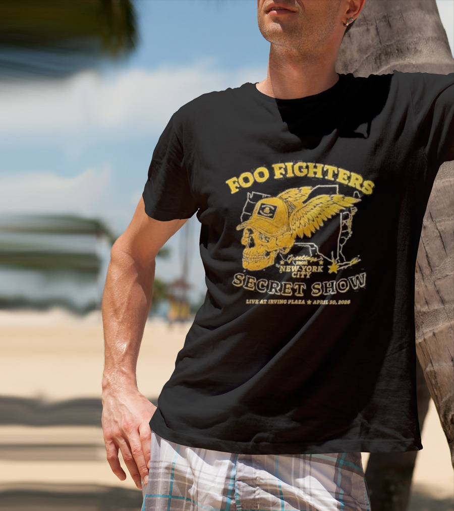 Foo Fighters Secret Show New York City Live At Irving Plaza April 30 2026 T-Shirt