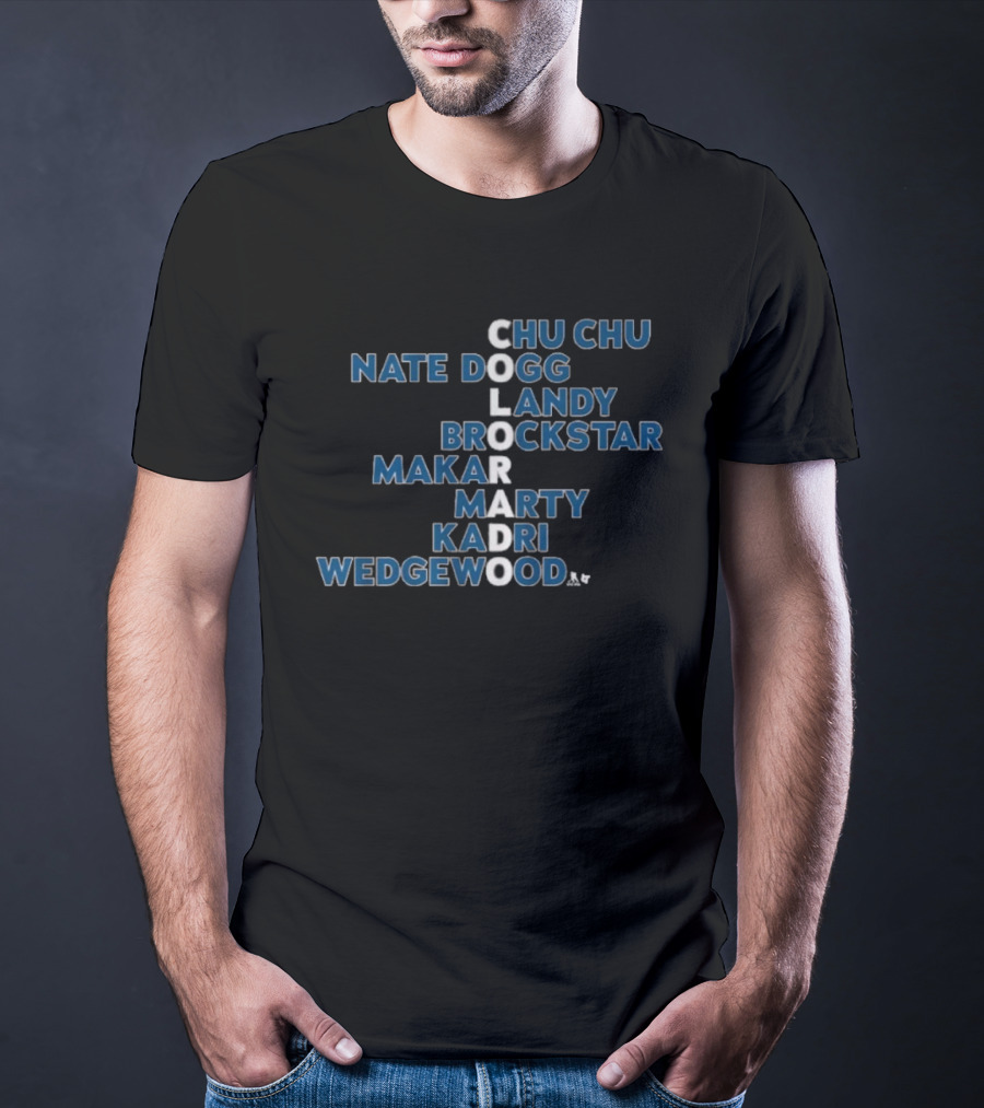 Colorado Hockey Players 2026 Chu Chu Nate Dogg Landy Brockstar Makar Marty Kadri Wedgewood T-Shirt