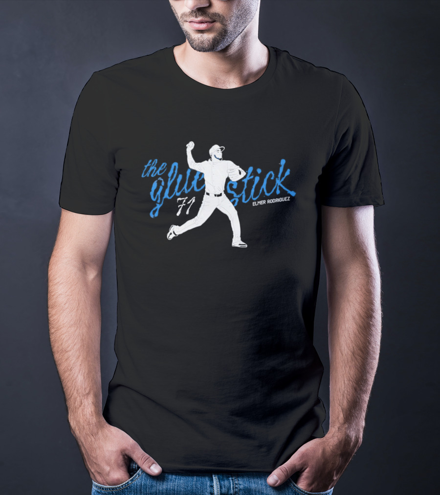Elmer Rodriguez The Glue Stick 71 New York Yankees T-Shirt