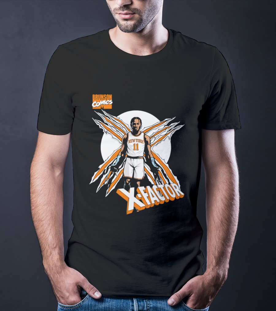 Jalen Brunson X Factor New York Knicks Comics NBA T-Shirt