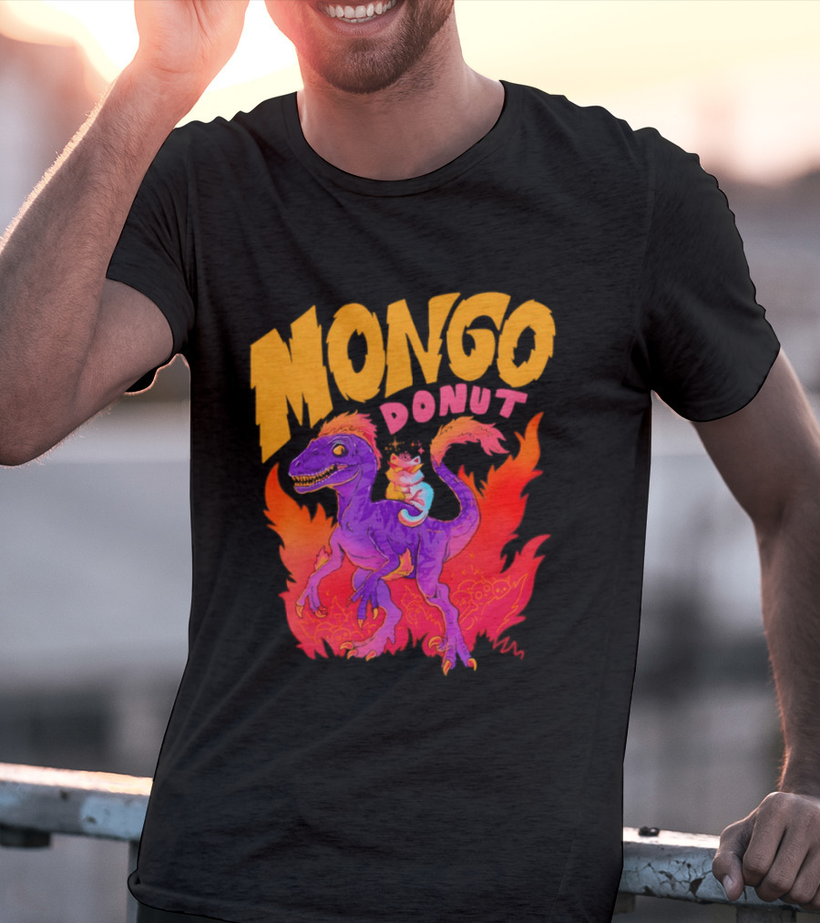 Mongo Donut Dungeon Crawler Carl Dinosaur T-Shirt