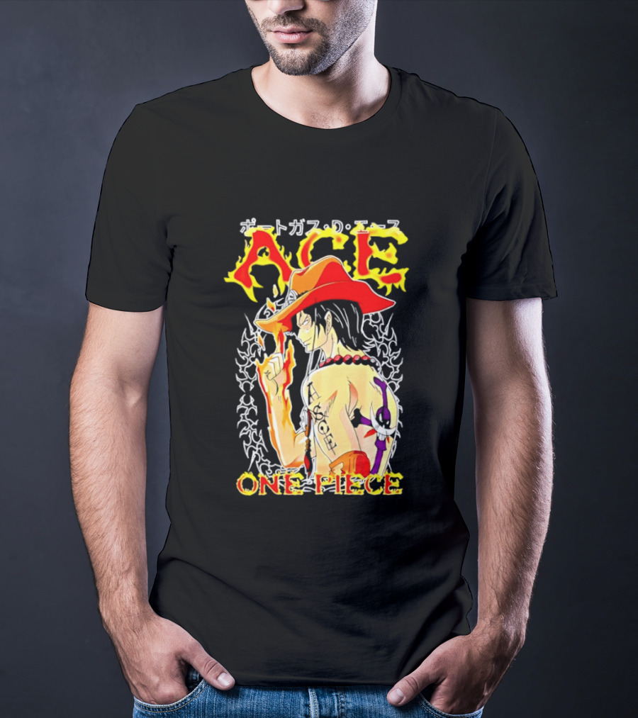 Portgas D. Ace One Piece Anime Flame T-Shirt