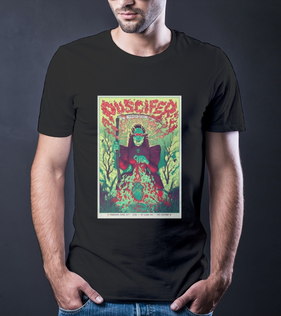 Puscifer Normal Isn't Chesterfield MO Apr 30 2026 St Louis MO The Factory T-Shirt