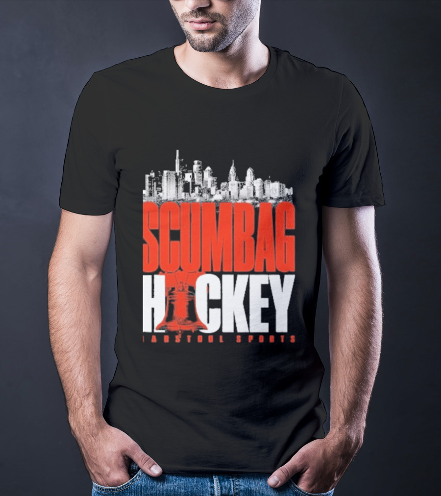 Barstool Sports Scumbag Hockey City Skyline T-Shirt