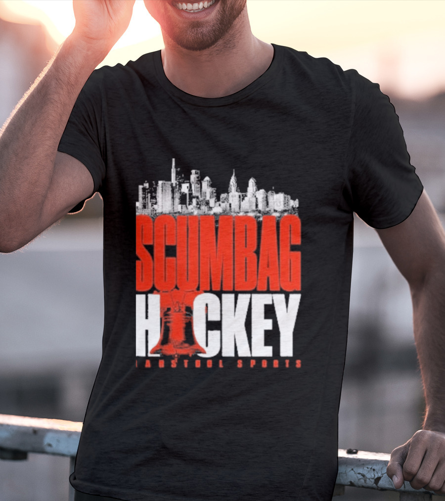 Barstool Sports Scumbag Hockey City Skyline T-Shirt