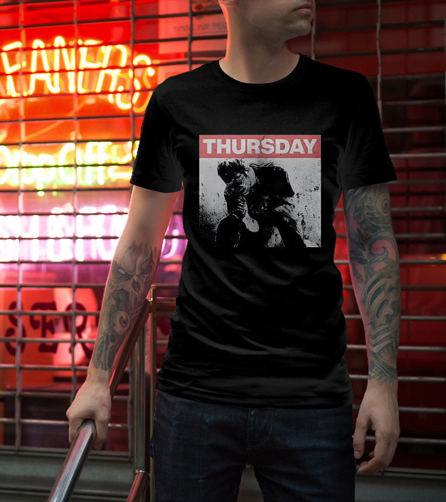 Thursday Sitting Alone In The Dark Of The Stadium Grunge T-Shirt