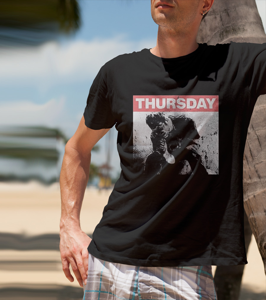 Thursday Sitting Alone In The Dark Of The Stadium Grunge T-Shirt