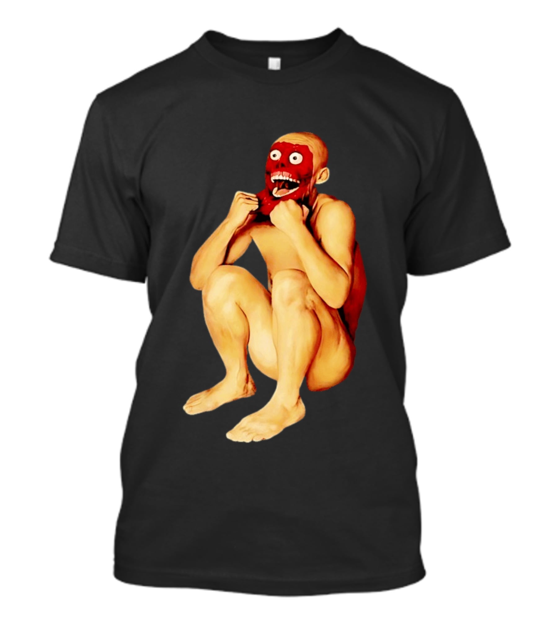 Face Off Meme Bald Character Peeling Illusion T-Shirt