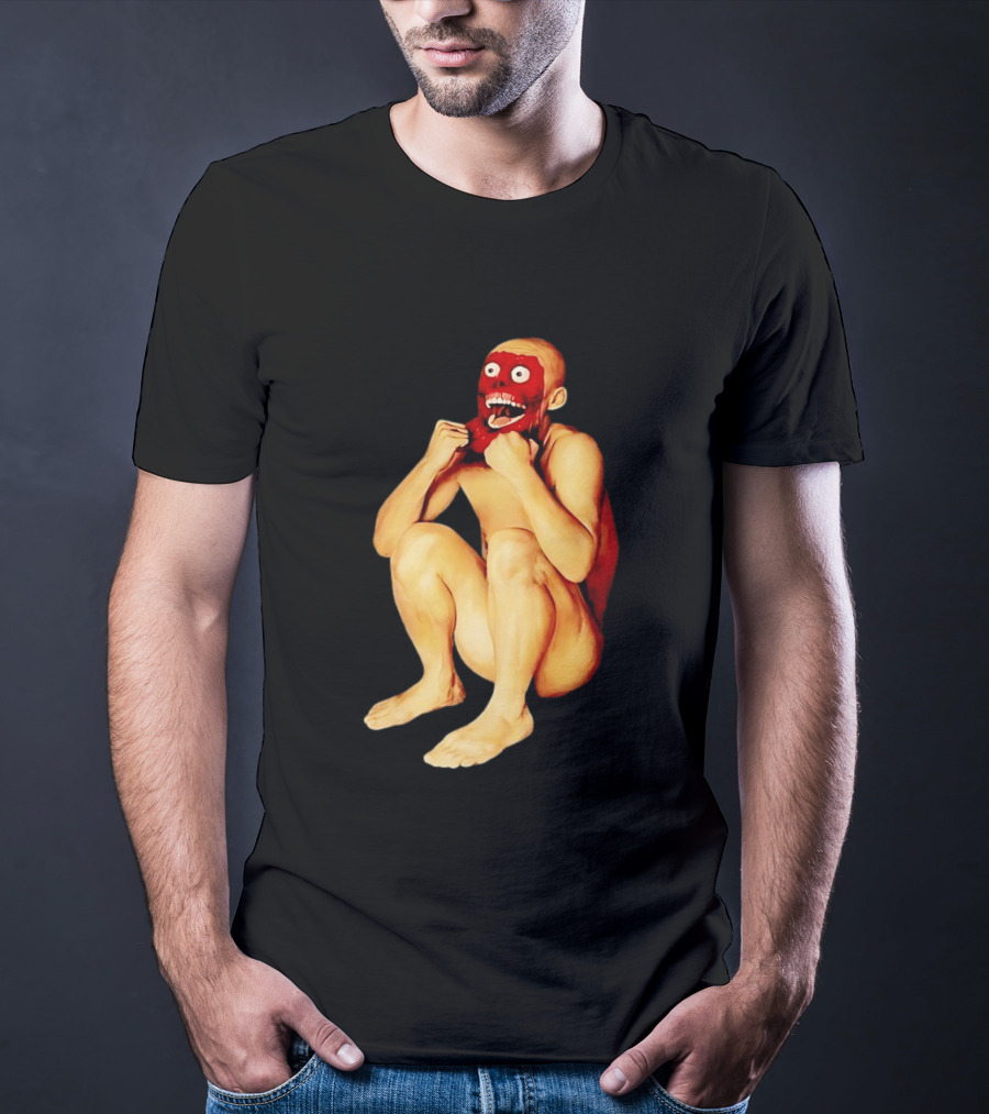 Face Off Meme Bald Character Peeling Illusion T-Shirt