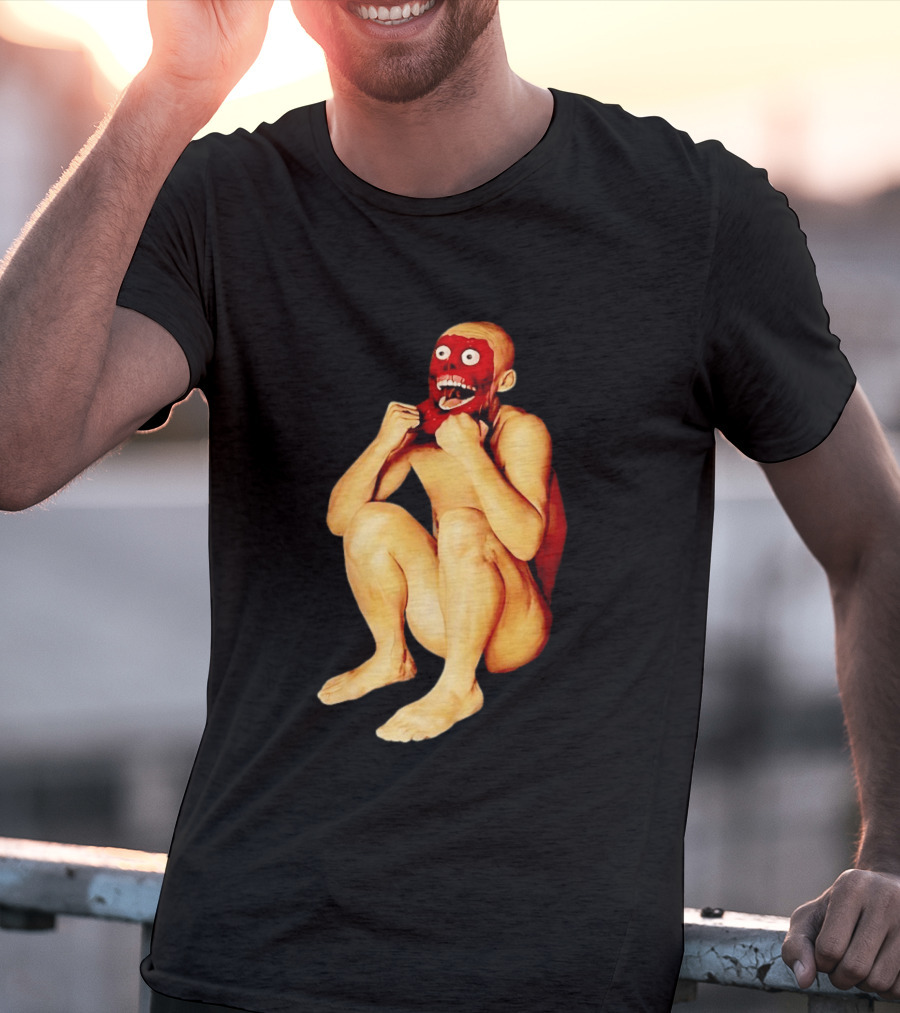 Face Off Meme Bald Character Peeling Illusion T-Shirt