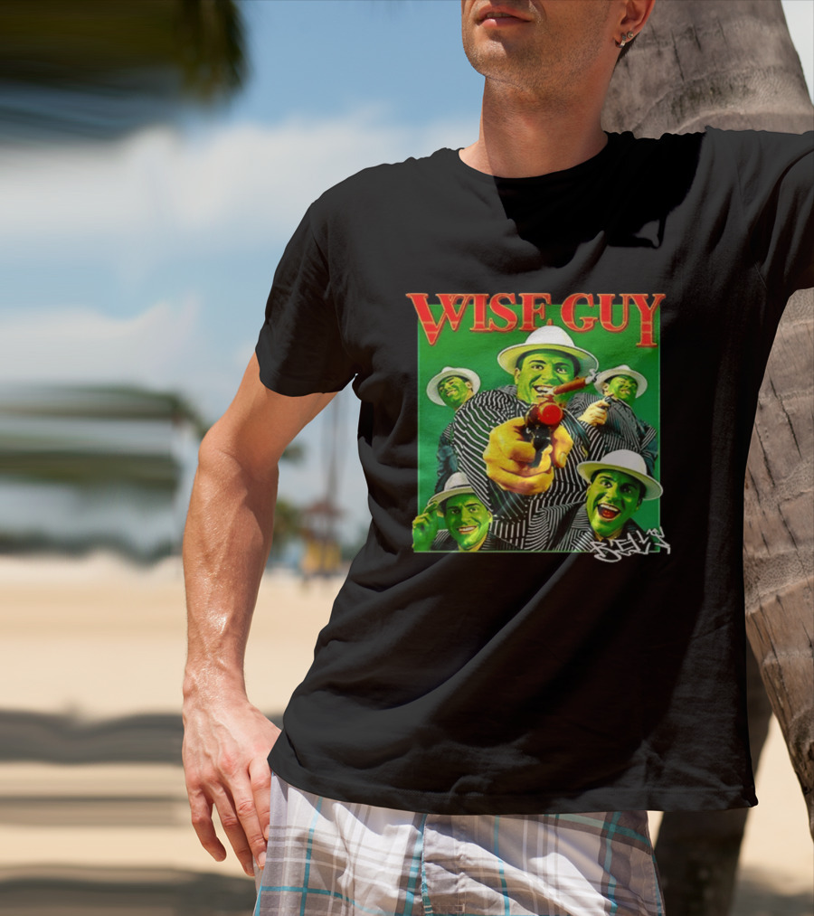 Wise Guy Billy Marchiafava Bold Green Suit And Hat Multiple Faces T-Shirt