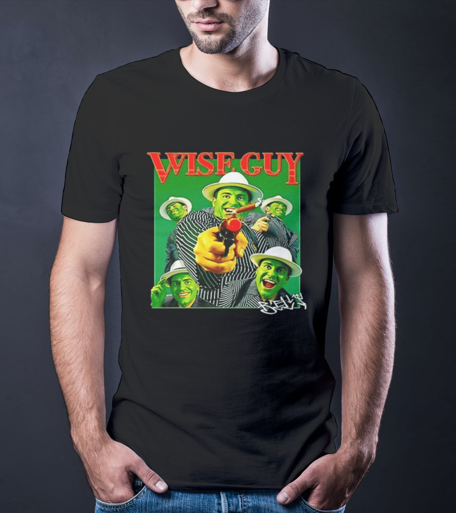 Wise Guy Billy Marchiafava Bold Green Suit And Hat Multiple Faces T-Shirt