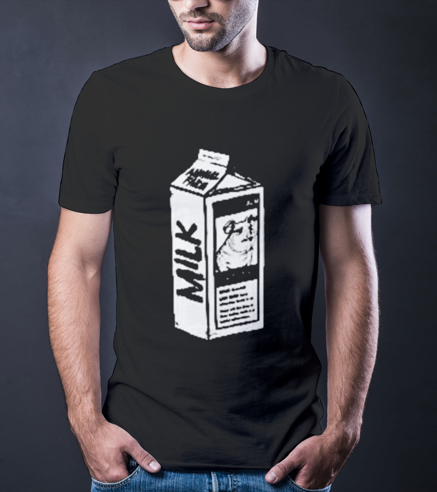 Angel Animal Farm MILK Missing Pig T-Shirt