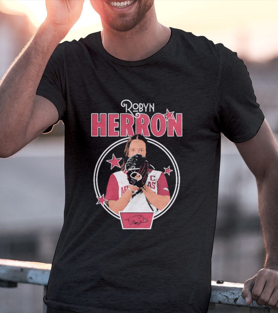 Arkansas Razorbacks Softball Robyn Herron T-Shirt