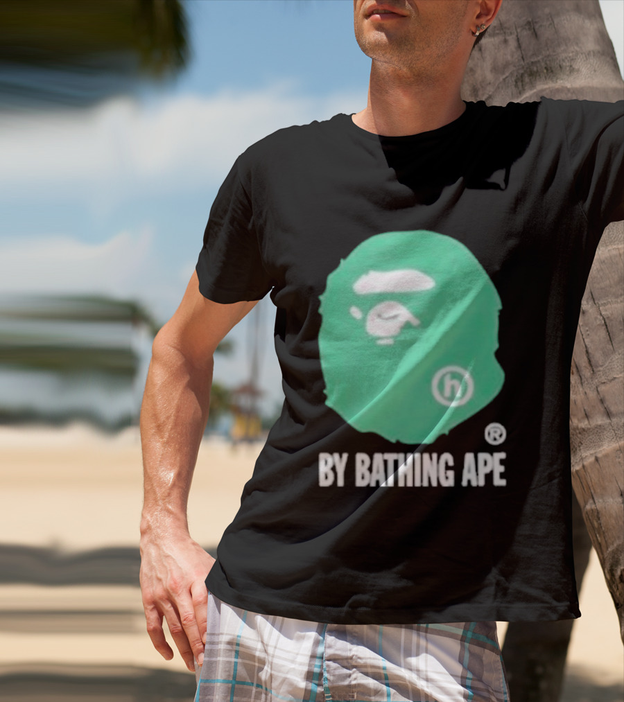 Bape A Bathing Ape Green Big Ape Head Hologram By Bathing Ape And Bapesta Trucker Hat Set 2026 T-Shirt