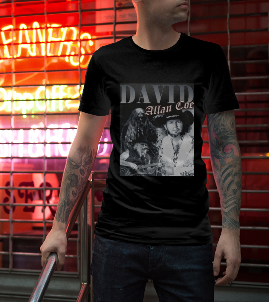 David Allan Coe Iconic Country Music Legend Images T-Shirt