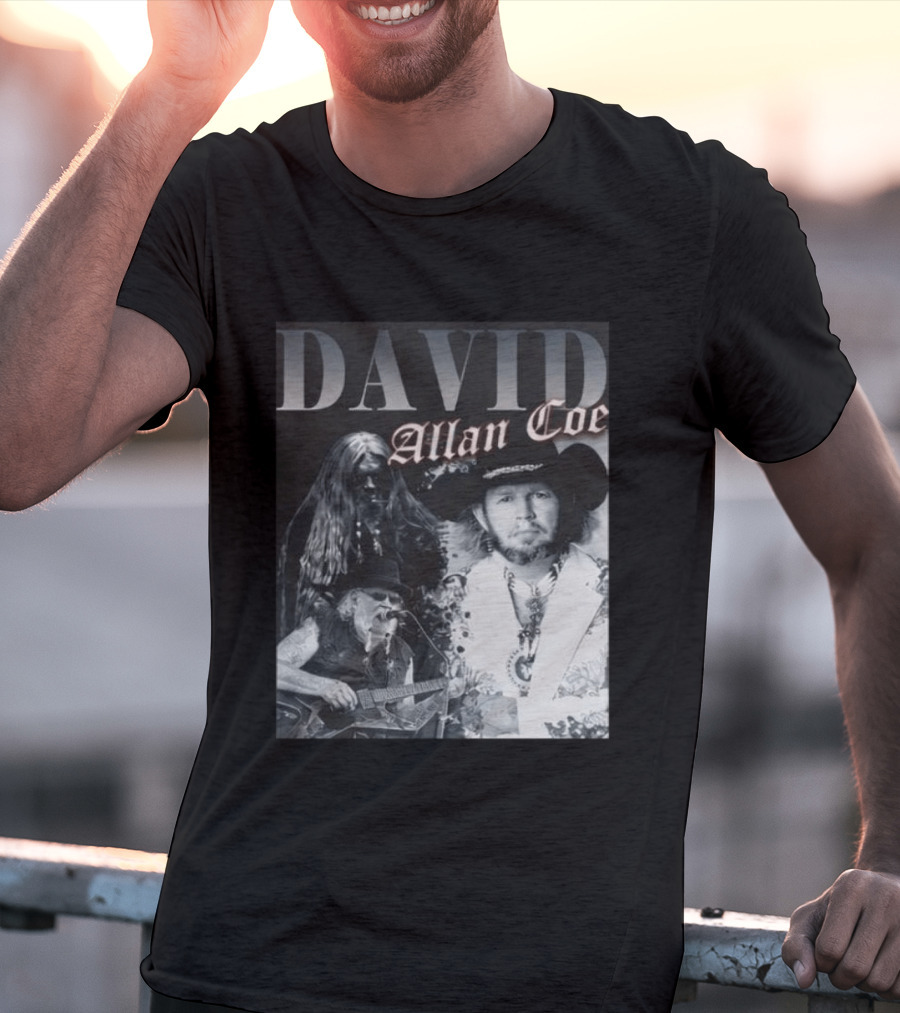 David Allan Coe Iconic Country Music Legend Images T-Shirt