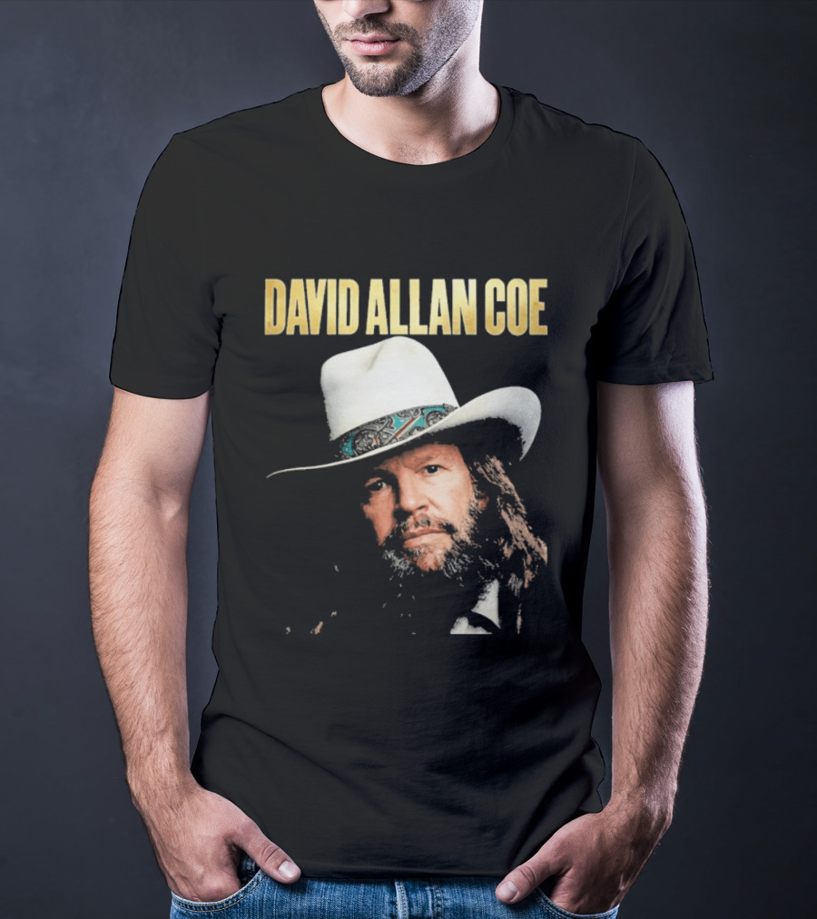 David Allan Coe Country Music Iconic Cowboy Hat T-Shirt