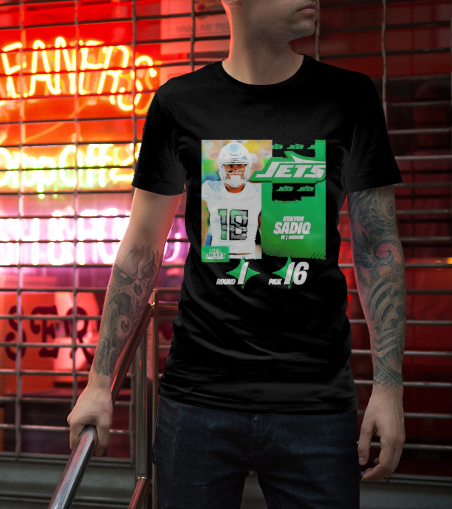 New York Jets Draft Kenyon Sadiq Pick 16 Round 1 2026 NFL Draft T-Shirt