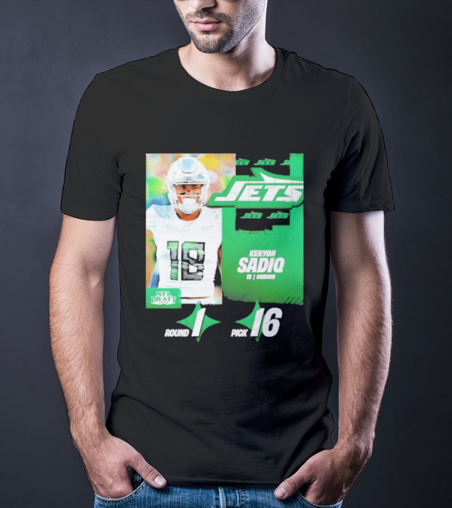 New York Jets Draft Kenyon Sadiq Pick 16 Round 1 2026 NFL Draft T-Shirt