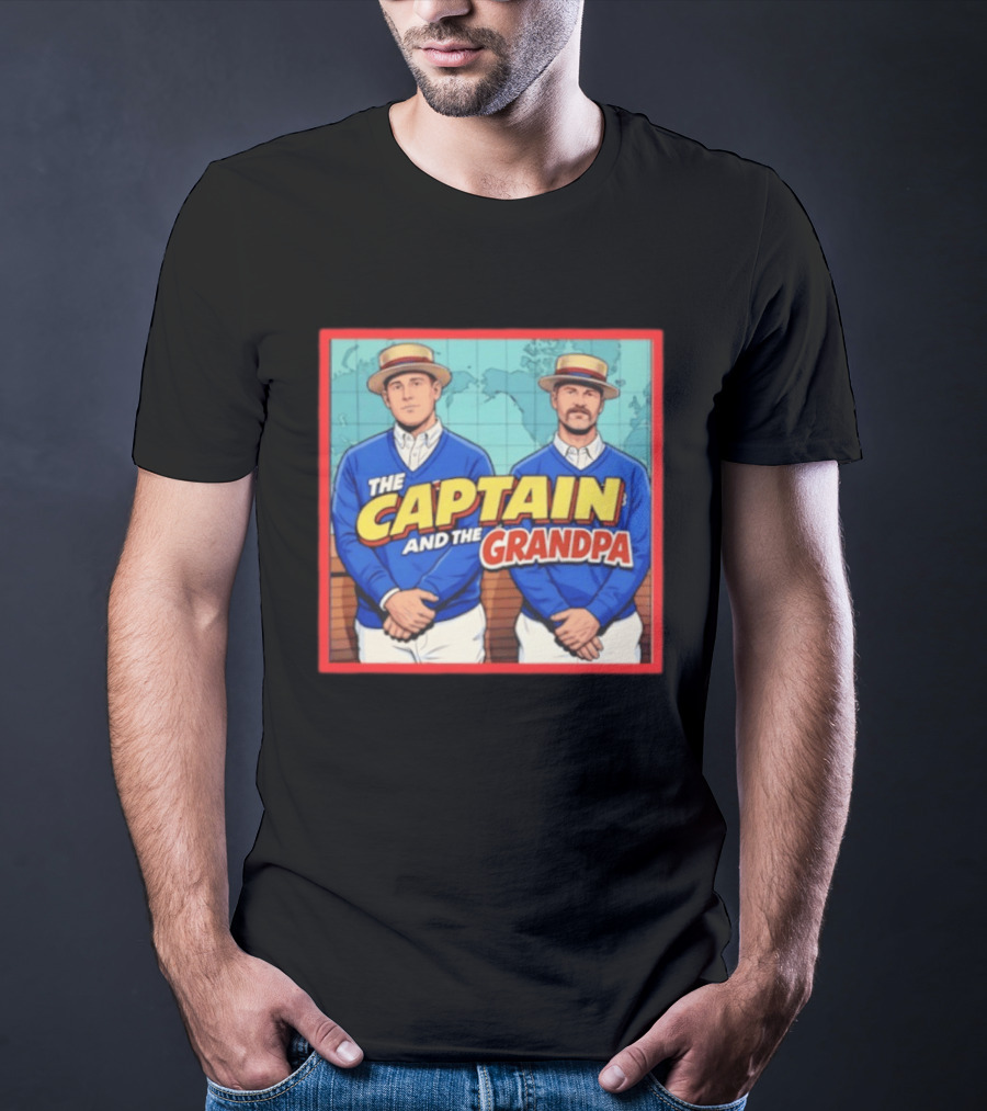 David Ross Anthony Rizzo The Captain And The Grandpa Chicago Cubs T-Shirt