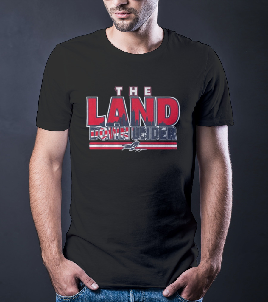 The Land Down Under Travis Bazzana Skyline Stars And Stripes T-Shirt
