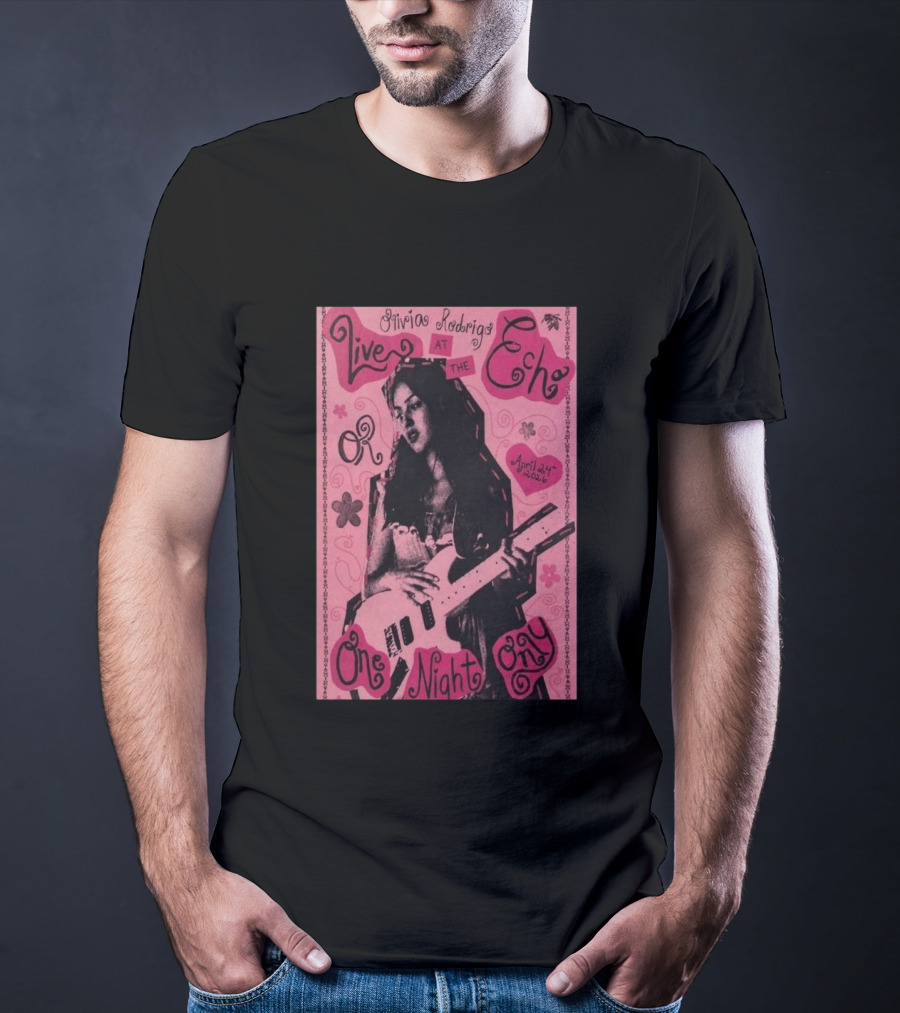 Olivia Rodrigo Live At The Echo April 24 2026 One Night Only T-Shirt