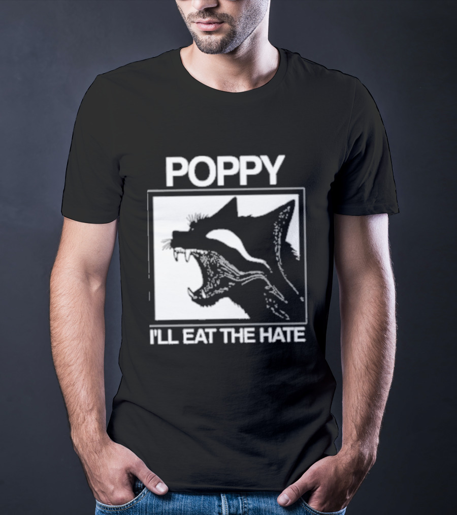 Poppy Feral I'll Eat The Hate Wolf T-Shirt