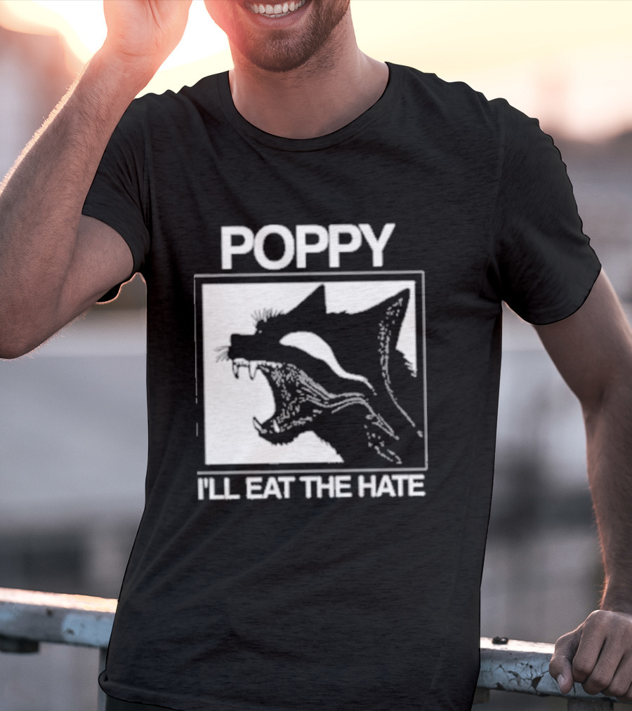 Poppy Feral I'll Eat The Hate Wolf T-Shirt