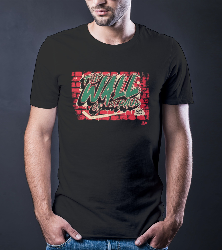 Jesper Wallstedt The Wall Of St. Paul Brick Background 30 T-Shirt