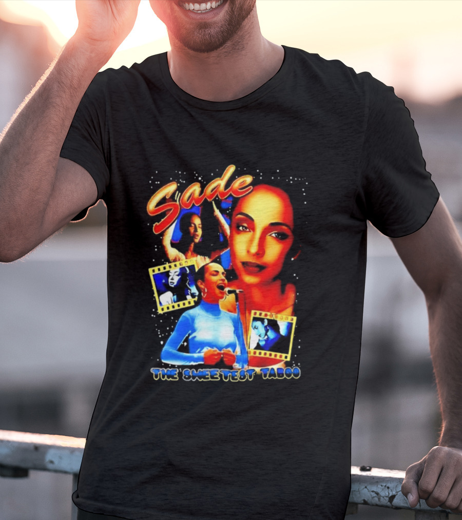 Sade The Sweetest Taboo Music Icon Montage T-Shirt