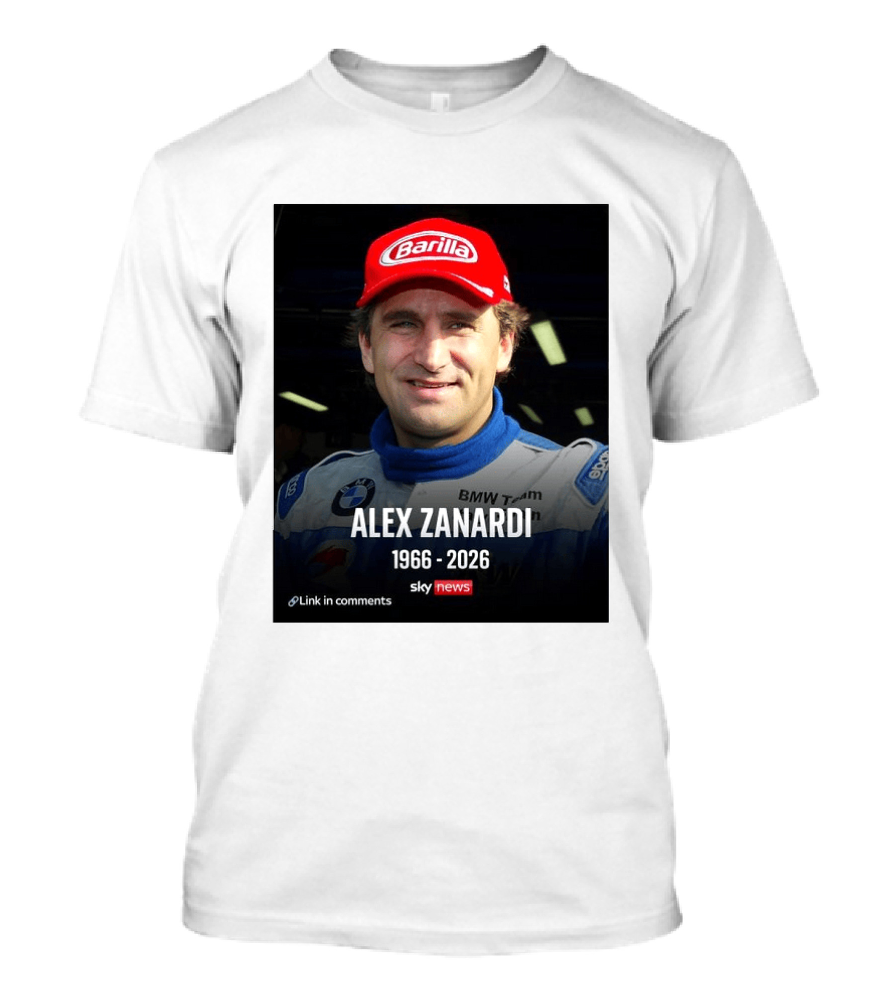 Die Sportwelt Trauert Um Ein Ganz Großes Vorbild Ruhe In Frieden Alex Zanardi 1966 2026 BMW Team Racing Sky News Barilla T-Shirt