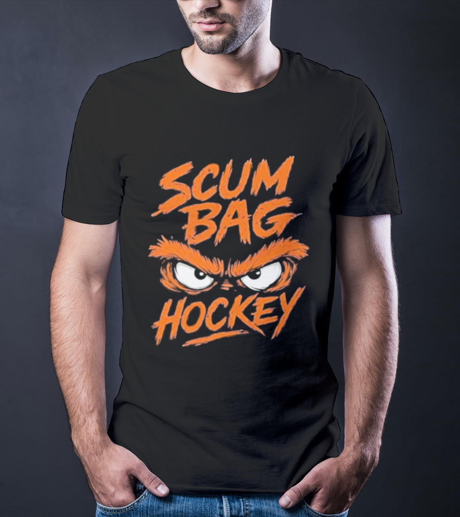 Scumbag Hockey Flyer Angry Eyes T-Shirt