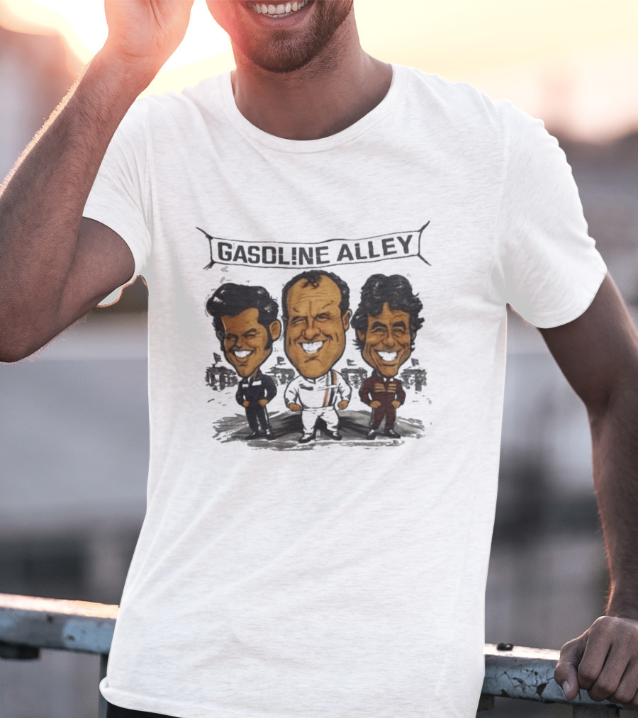 Gasoline Alley Caricature Classic Racing Characters T-Shirt