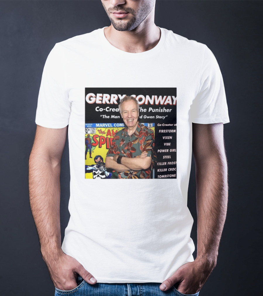 Gerry Conway Co Creator The Punisher Spider Man Comics Marvel Firestorm Vixen Power Girl T-Shirt