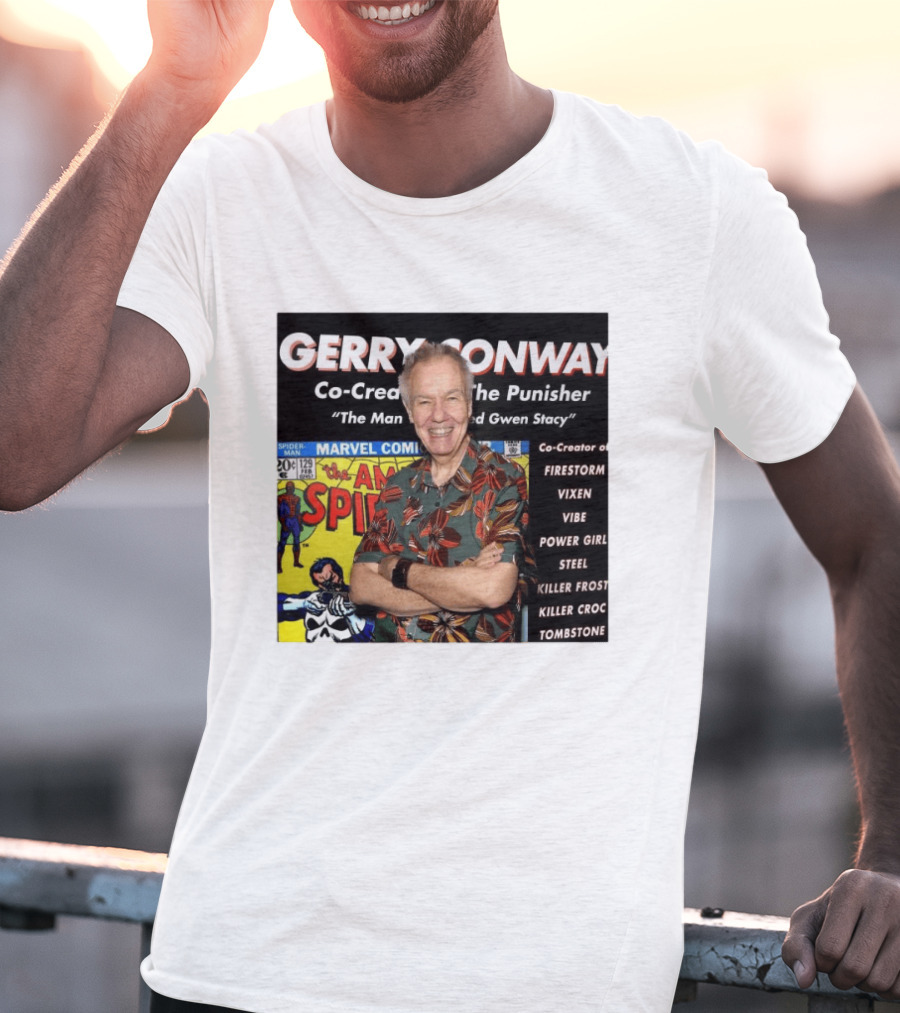 Gerry Conway Co Creator The Punisher Spider Man Comics Marvel Firestorm Vixen Power Girl T-Shirt