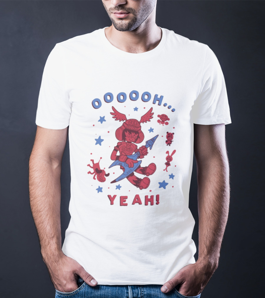 Oooooh Yeah Gitaroo Man You Won Wings Guitar Stars T-Shirt