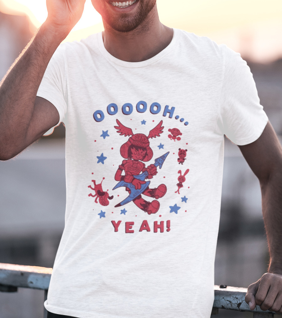 Oooooh Yeah Gitaroo Man You Won Wings Guitar Stars T-Shirt