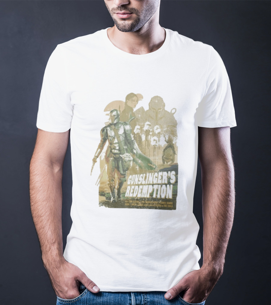 Gunslinger's Redemption Star Wars Heroes Villains 2026 Mandalorian Boba Fett Fennec Shand T-Shirt
