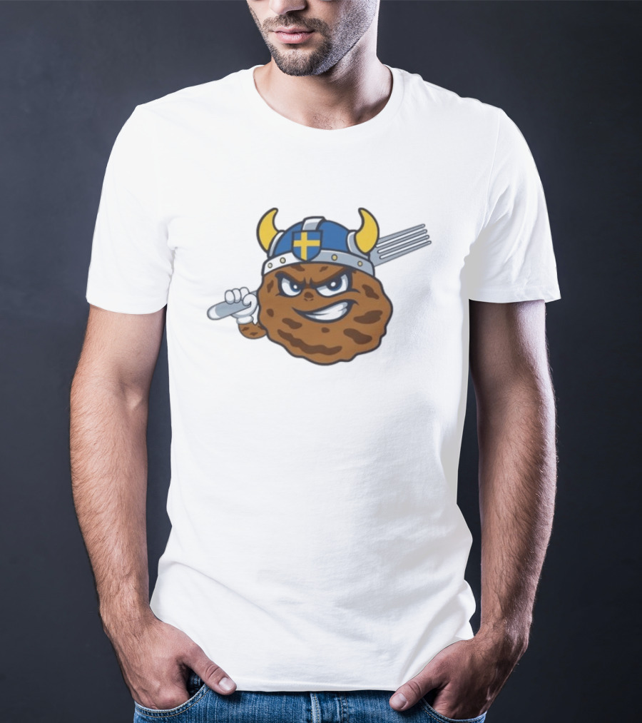 Kane County Cougars Swedish Meatballs 2026 Baseball Viking Helmet Fork T-Shirt