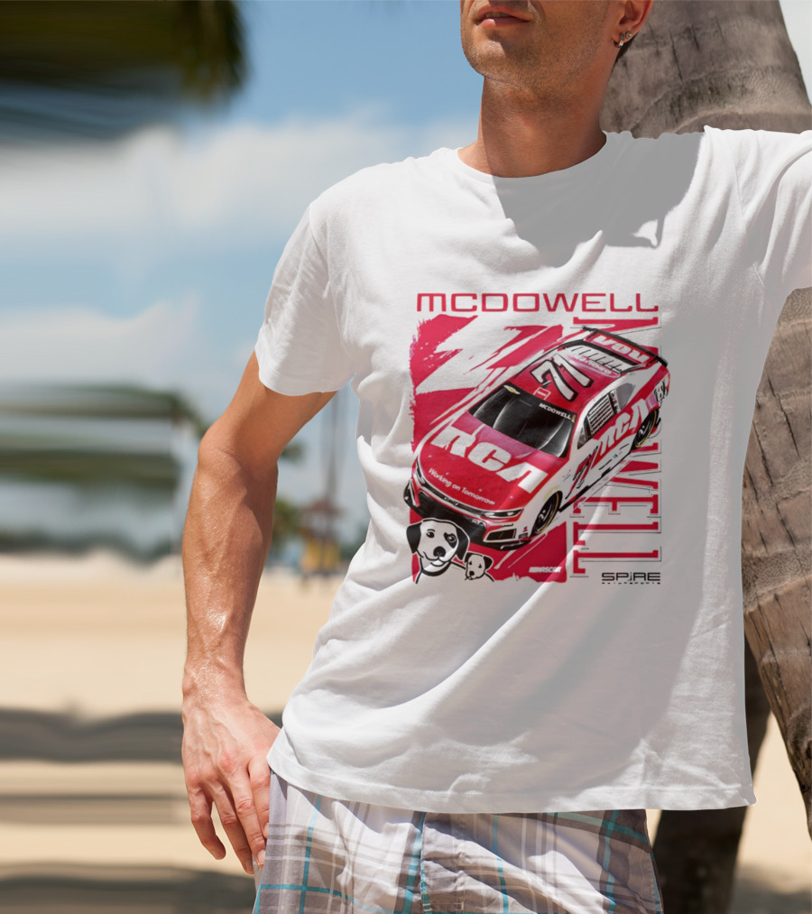 McDowell RCA 2026 Racing Car Number 34 Spire Motorsports T-Shirt