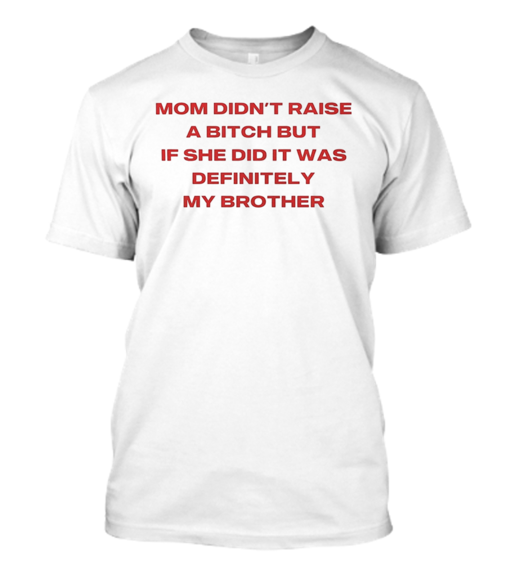 Mom Didn't Raise A Bitch But If She Did It Was Definitely My Brother T-Shirt