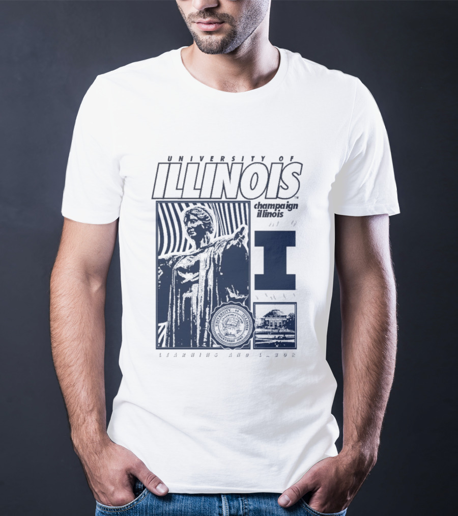 University Of Illinois Champaign Urbana Illinois Learning And Labor T-Shirt